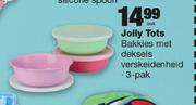 Jolly Tots Bakkies Met Deksels-3 Pak