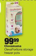 Clevamama Cleva Portions Storage Freezer Pots