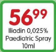 Iliadin 0.025% Paediatric Spray-10ml