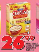 Nestle Cerelac 3rd Phase Baby Cereal With Milk-250g