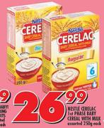 Nestle Cerelac 1st Phase Baby Cereal With Milk-250g Each