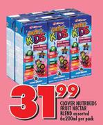 Clover Nutrikids Fruit Nectar Blend-6x200ml Per Pack
