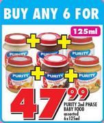 Purity 2nd Phase Baby Food-6x125ml