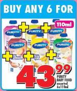 Purity Baby Food-6x110ml