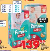 Pampers Jumbo Pack Disposable Pants 40/44/52/60-Per Pack