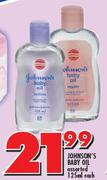 Johnson's Baby Oil-125ml Each