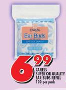 Caress Superior Quality Ear Buds Refill-100 Per Pack