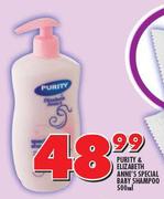 Purity & Elizabeth Anne's Special Baby Shampoo-500ml