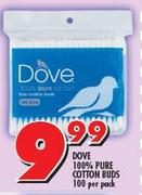 Dove 100% Pure Cotton Buds-100 Per Pack