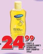 Purity & Elizabeth Anne's Detangling Baby Shampoo-200ml