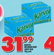 Karvol Deconegestant Chest Rub-50g Each