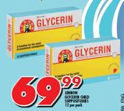 Lennon Glycerine Child Suppositories-12 Per Pack