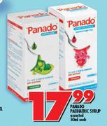 Panado Paediatric Syrup-50ml Each