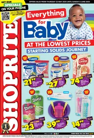 Shoprite Gauteng, Mpumalanga, North West & Limpopo : Everything For Baby (22 May - 08 June 2025)