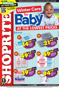 Shoprite Gauteng, Mpumalanga, North West & Limpopo : Winter Care For Baby (23 June - 06 July 2025)