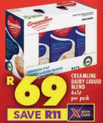 Creamline Dairy Liquid Blend-6 x 1L Per Pack