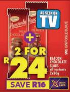 Beacon Chocolate Slabs-2 x 80g