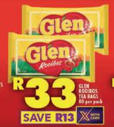 Glen Rooibos Tea Bags-80 Per Pack