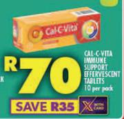 Cal-C Vita Immune Support Effervescent Tablets-10 Per Pack