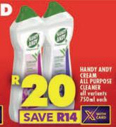 Handy Andy Cream All Purpose Cleaner (All Variants)-750ml Each