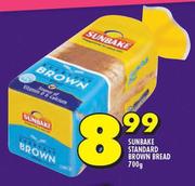 Sunbake Standard Brown Bread-700g