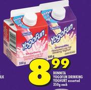 Bonnita Yogo Fun Drinking Yoghurt Assorted-350g Each