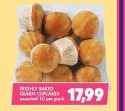 Freshly Baked Queen Cupcakes Assorted-10 Per Pack
