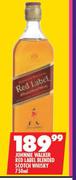 Johnnie Walker Red Label Blended Scotch Whisky-750ml