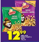 Simba Salted Peanuts/Peanuts & Raisins-150g Each