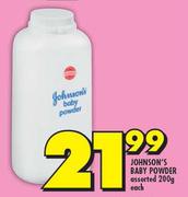 Johnsons Baby Powder Assorted-200g Each