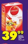 Canderel Sweetener Sticks-100 Per Pack