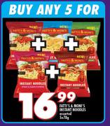 Fatti's & Moni's Instant Noodles Assorted-5 x 78g