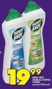 Handy Andy Cream All Purpose Cleaner Assorted-750ml Each