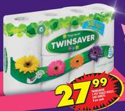 Twinsaver 1 Ply Toilet Rolls 500 Sheets-8 Per Pack