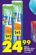 Oral-B Natural Fresh Toothbrush-2 Per Pack