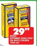 Wood's Peppermint Cough Syrup For Adults/Children-100ml Each
