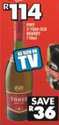 KWV Three Year Old Brandy-750ml