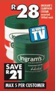 Ingram's Camphor Cream-500ml Each