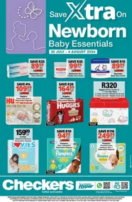 Checkers Gauteng, Brits, Klerksdorp, Limpopo, Mpumalanga, North West, Potchefstroom & Rustenburg : Save Xtra On Newborn Essentials (22 July - 4 August 2024)
