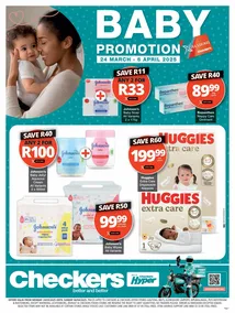 Checkers Gauteng, Brits, Klerksdorp, Limpopo, Mpumalanga, North West, Potchefstroom & Rustenburg : Baby Promotion (24 March - 06 April 2025)