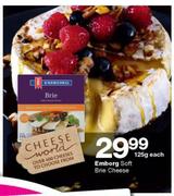 Emborg Soft Brie Cheese-125g Each