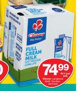 Clover Langlewe Melk Verskeidenheid-6x1Ltr Per Pak