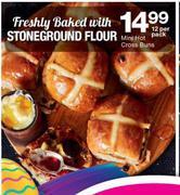Mini Hot Cross Buns-12 Per Pack