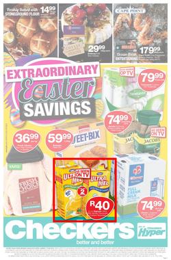 Checkers Gauteng, Mpumalanga, Limpopo, North West : Easter Specials (08 Apr - 21 Apr 2019), page 1