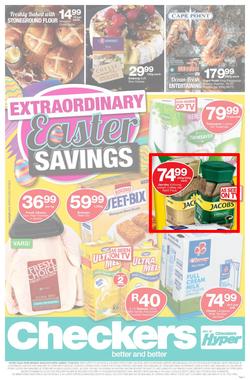 Checkers Gauteng, Mpumalanga, Limpopo, North West : Easter Specials (08 Apr - 21 Apr 2019), page 1