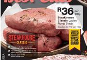Steakhouse Classic Ladies Rump Steak-Per 300g