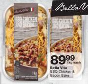 Bella Vita BBQ Chicken & Bacon Bake-1Kg Each