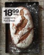 Large 50% Rye Bread-800g