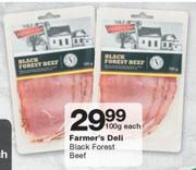 Farmer's Deli Black Forest Beef-100g Each
