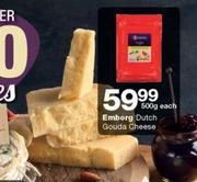 Emborg Dutch Gouda Cheese-500g Each